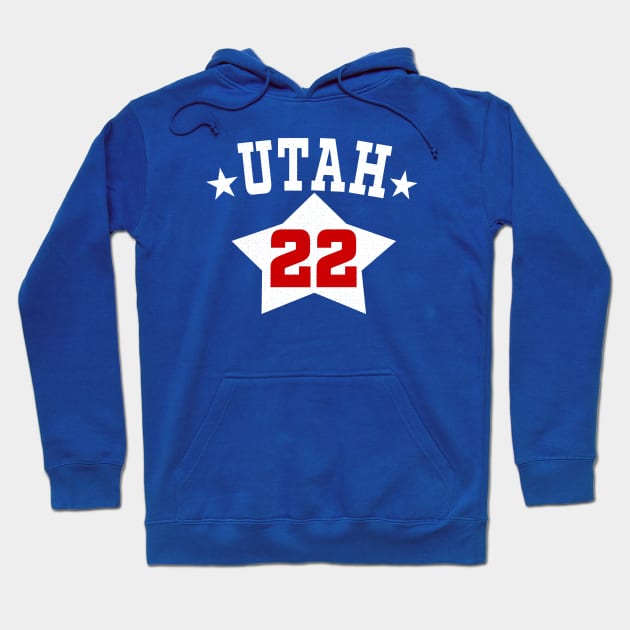 Defunct Utah Stars 1970 Jersey ABA Hoodie by LocalZonly